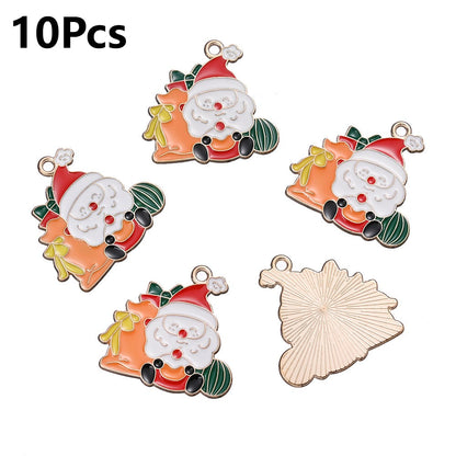10/18PCS 13–29mm Christmas Alloy Pendant Set