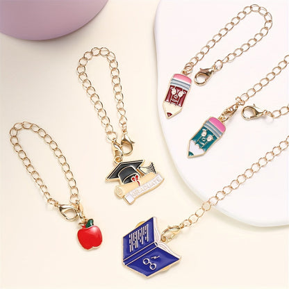 1PC Doctor Hat, Book & Apple Pendant Chain