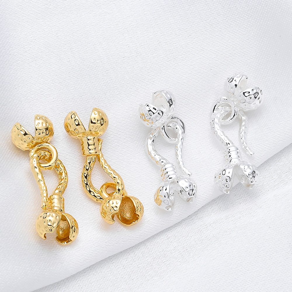 Gold Brass Fish Hook Clasps