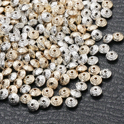 100PCS 6mm UFO-Shaped Plastic Bead Set