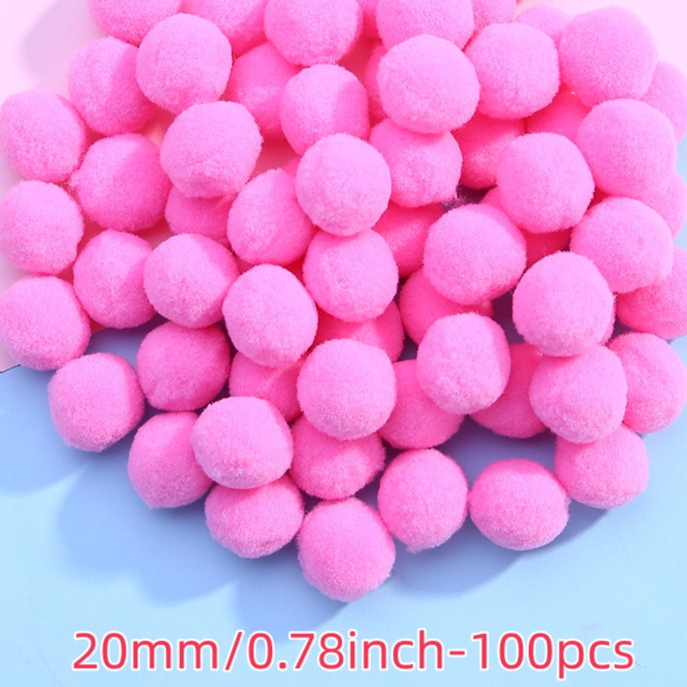 Rainbow Pom Pom Balls
