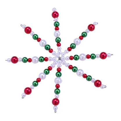 Christmas Snowflake Beaded Decorative Strands