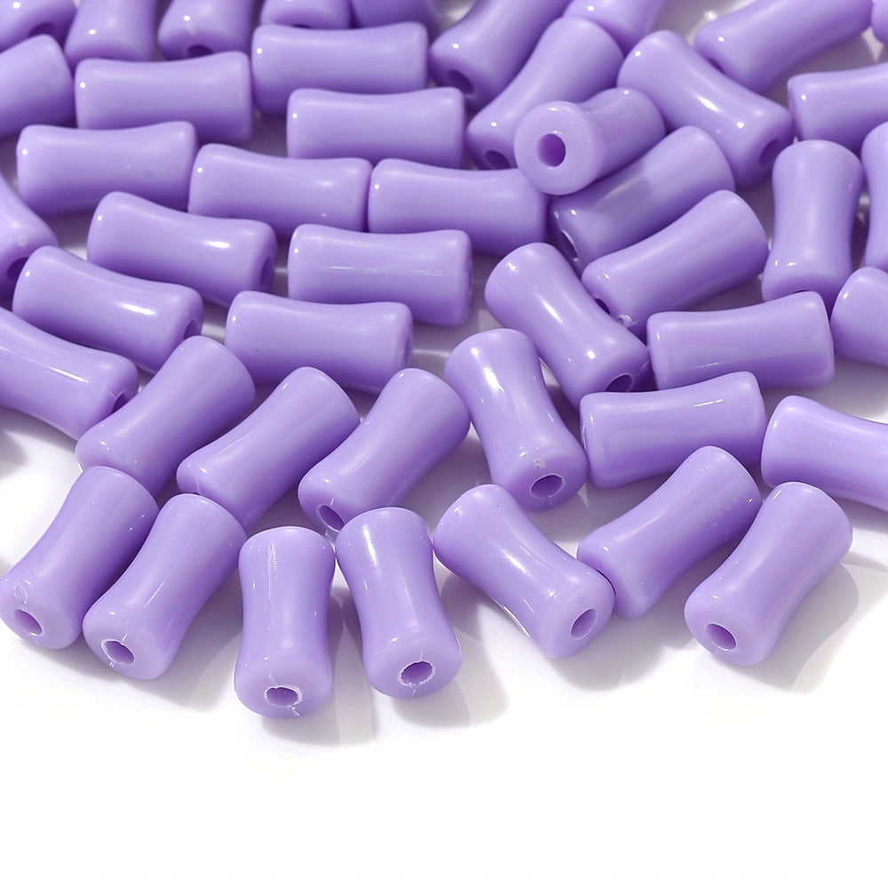Solid Color Bamboo Acrylic Beads