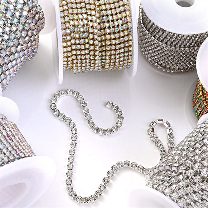 1 Roll 10 Yards Sparkling Rhinestone Chain Trim