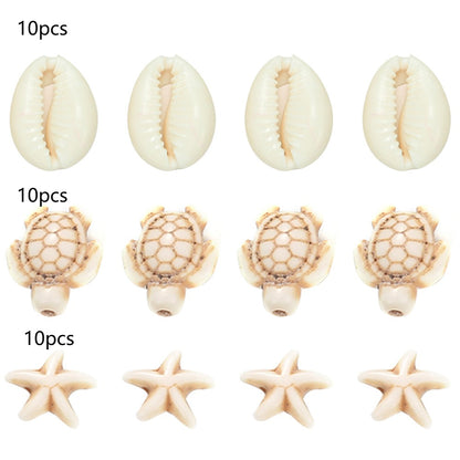 Sea Theme Turtle Starfish Beads