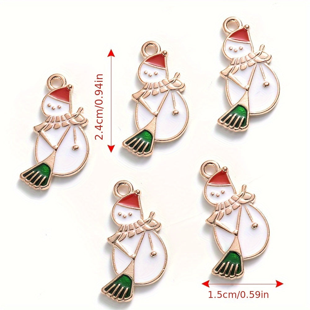 Mixed Metal Christmas Pendants