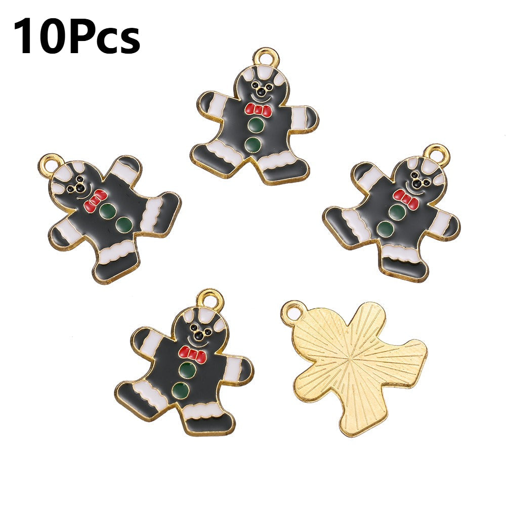 10/18PCS 13–29mm Christmas Alloy Pendant Set