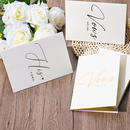 Personalized Wedding Vow Books Set