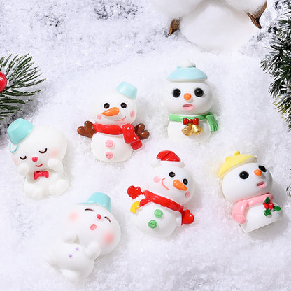 Christmas Snowman Mini Decorative Statues
