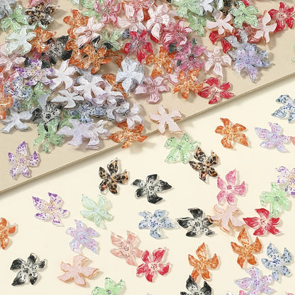 3D Resin Flower Flat Back Beads