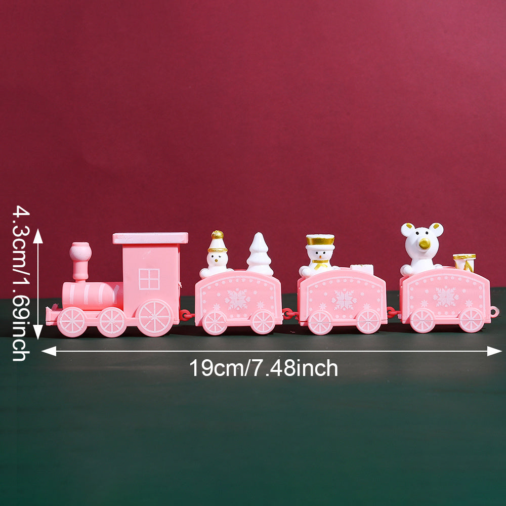 Mini PVC Christmas Train Ornament