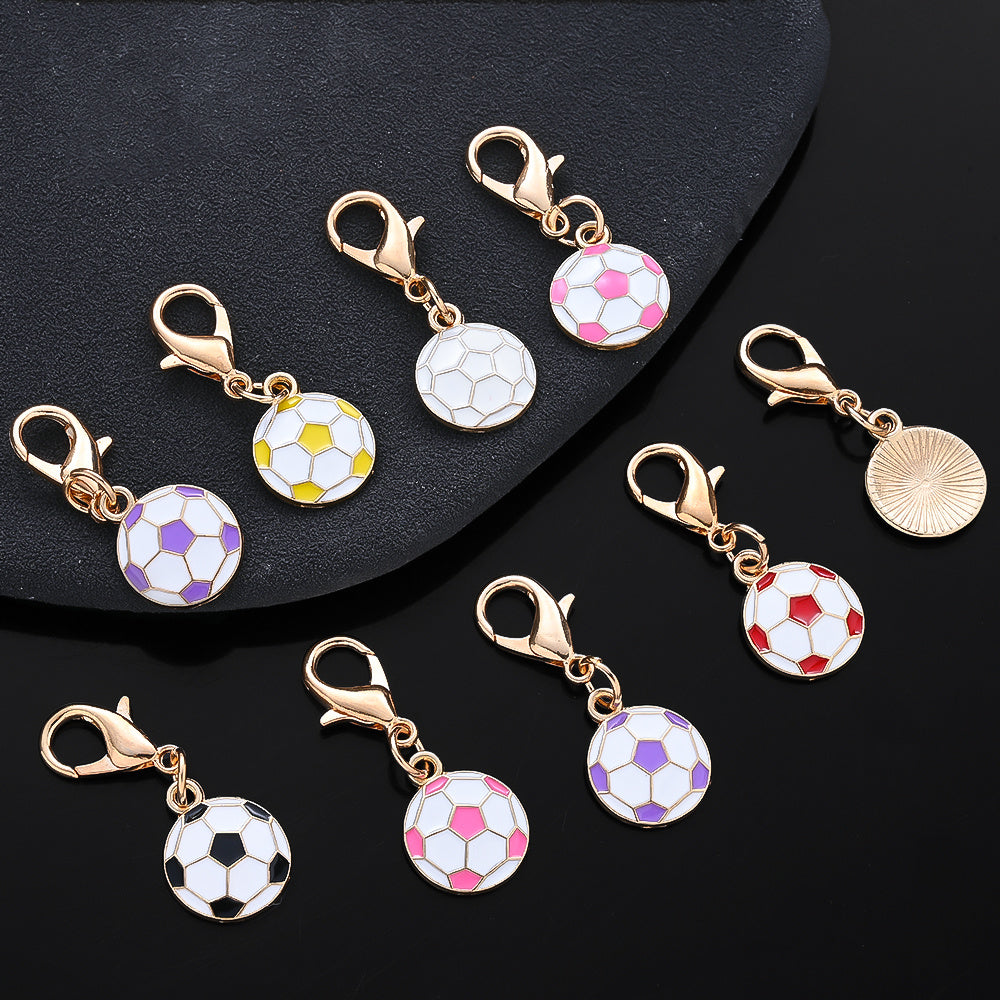 24PCS Random Mix Soccer Mini Keychain Set