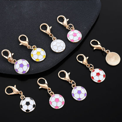 24PCS Random Mix Soccer Mini Keychain Set
