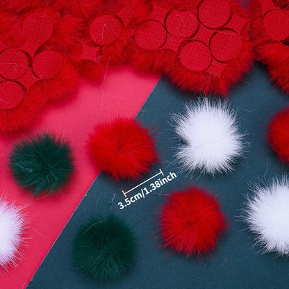 3.5 cm Artificial Mink Wool Buckle Embellishments