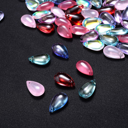 10PCS AB Water Drop Crystal-Style Bead Set