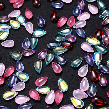 10PCS AB Water Drop Crystal-Style Bead Set