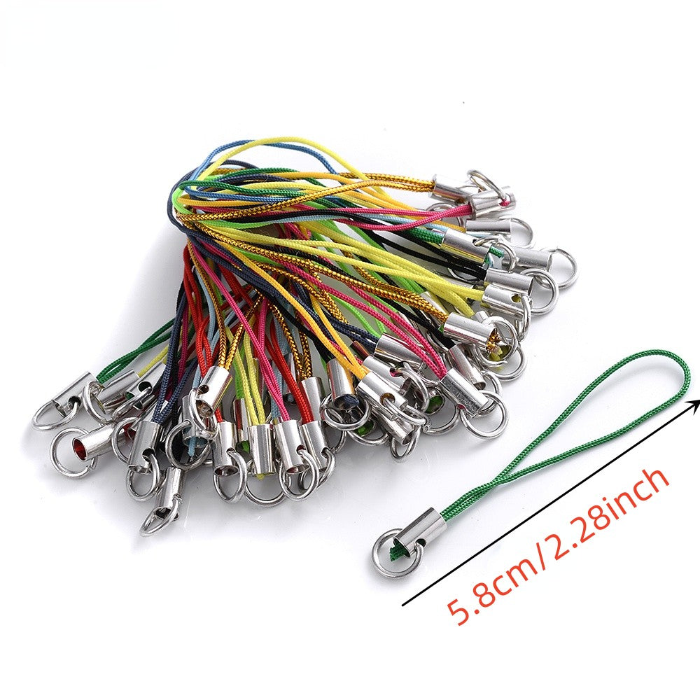 100-Piece Nylon Keychain Strap Cords