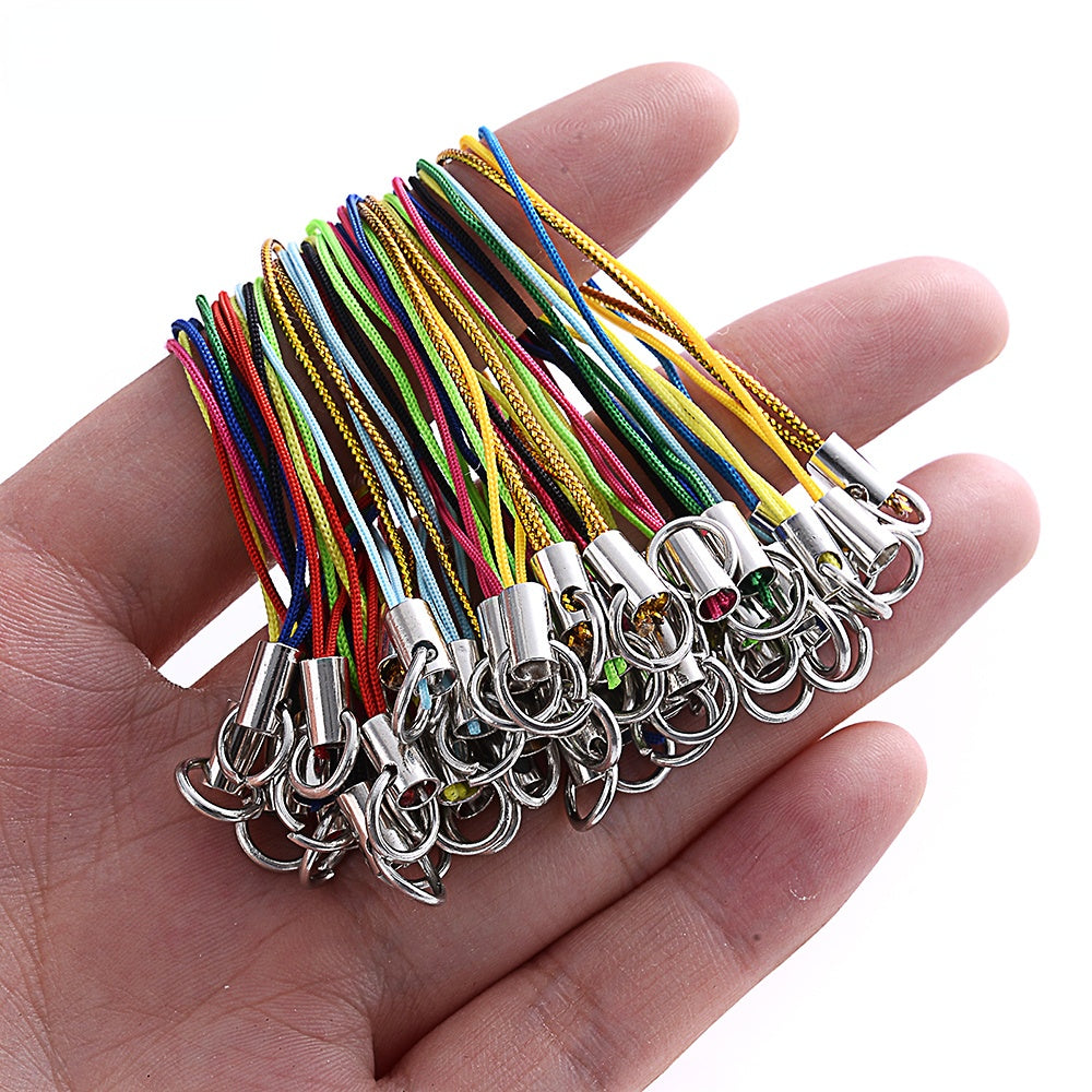 100-Piece Nylon Keychain Strap Cords