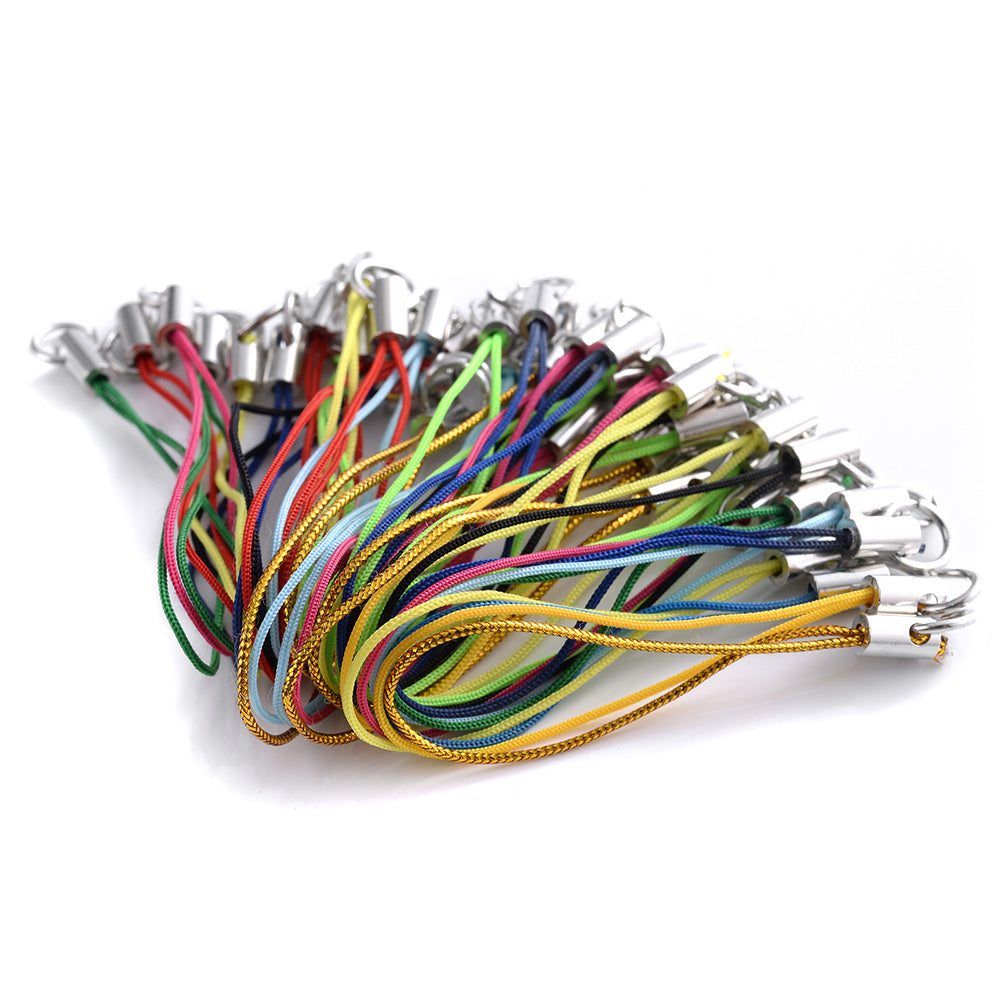 100-Piece Nylon Keychain Strap Cords