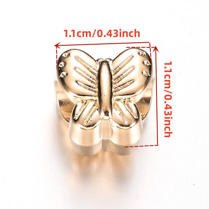 30pcs 0.43inch Mix Butterfly Bead Loose Spacer Plastic CCB Beads