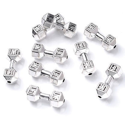 Retro Dumbbell Spacer Beads