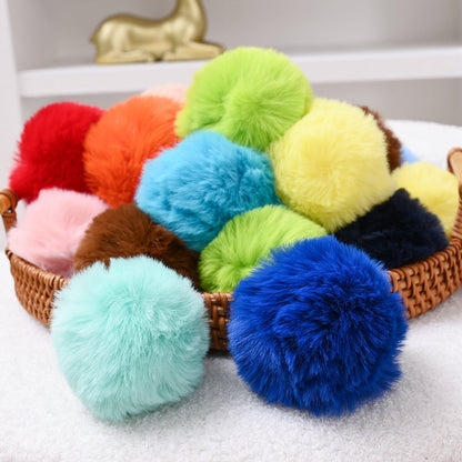 Fashion Multicolored Faux Rabbit Fur Plush Balls
