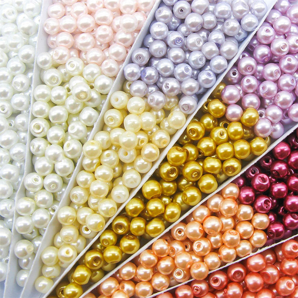 Colorful Imitation Pearl Acrylic Beads