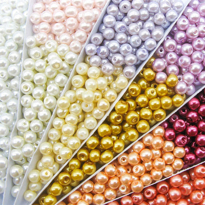 Colorful Imitation Pearl Acrylic Beads