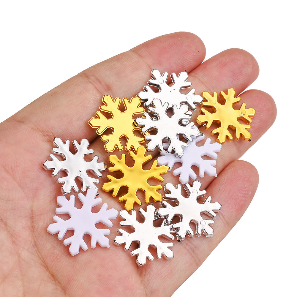 Plastic Snowflake Ornaments
