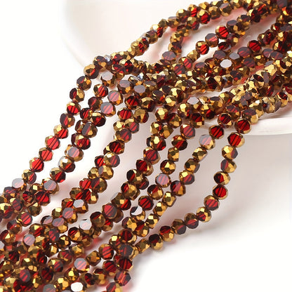75PCS 4mm Wheel-Shaped Glass Bead Set
