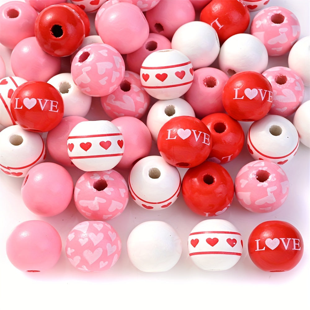 Creative Pattern Wooden Beads