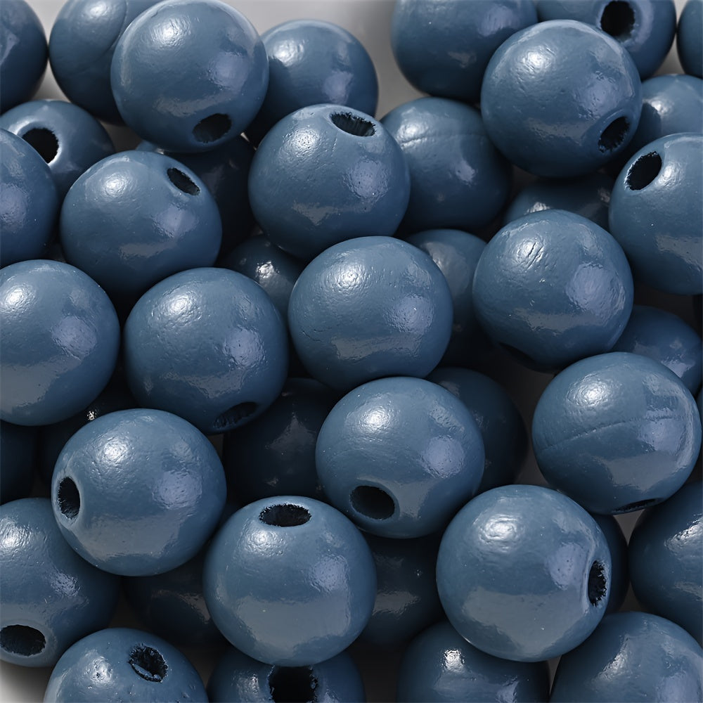 Marine-Themed Wooden Beads