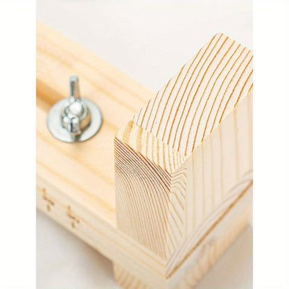 Adjustable Wooden Bracelet Making Tool with 2 Clips