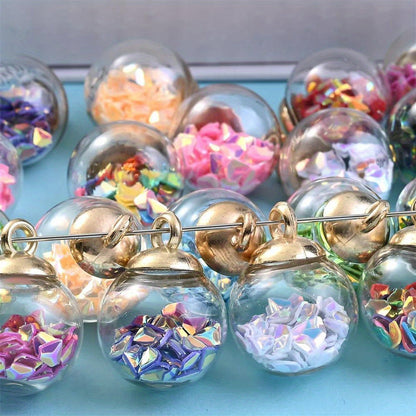 AB Glass Crystal Ball Pendant Charms