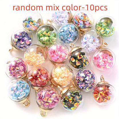 AB Glass Crystal Ball Pendant Charms
