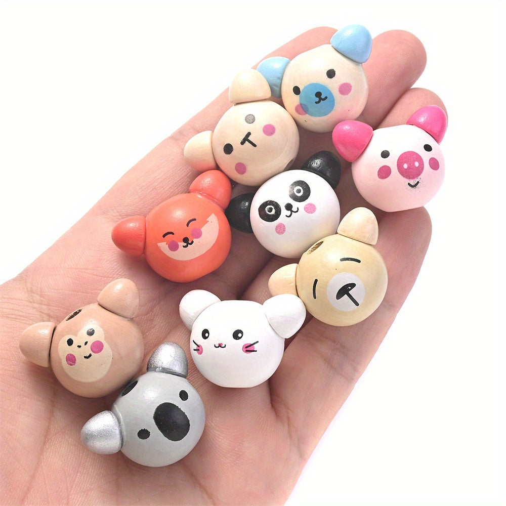 Assorted Animal Wooden Beads