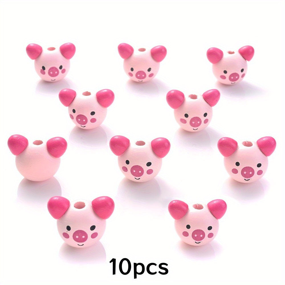 Assorted Animal Wooden Beads