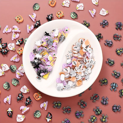 Halloween Resin Patch Beads Set