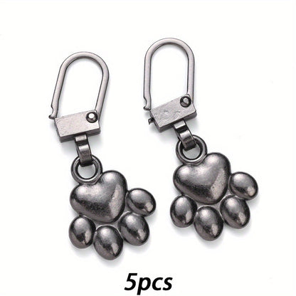 Dog Paw Zipper Slider Puller Set