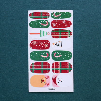1 Sheet Christmas Nail Wrap Stickers