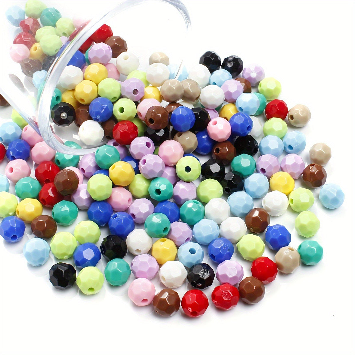 Luminous Multilateral Ball Acrylic Beads
