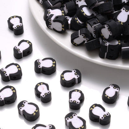 Penguin Polymer Clay Beads