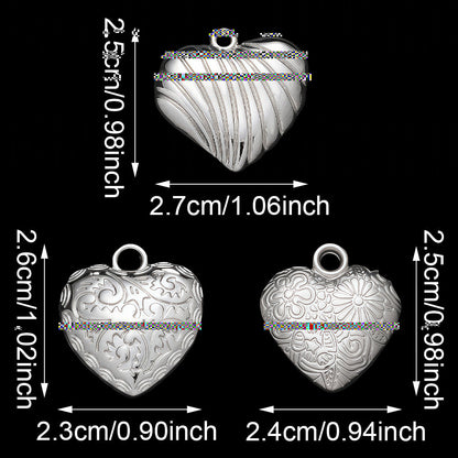 10PCS Gold & Silver CCB Love Pendant Set