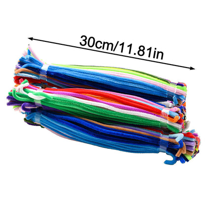 Mixed Color Fuzzy Twist Sticks