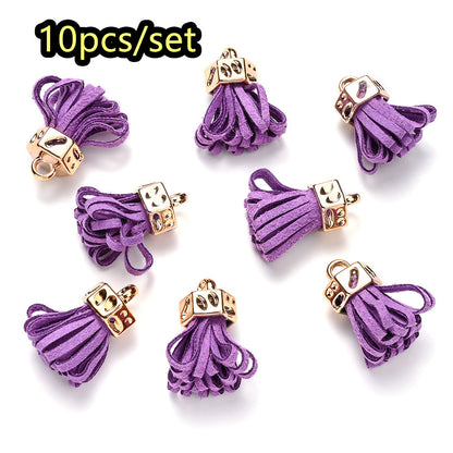 Fashion Mini Colorful Fringe with Golden Cap