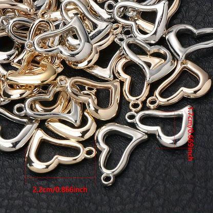Plastic Heart Charms