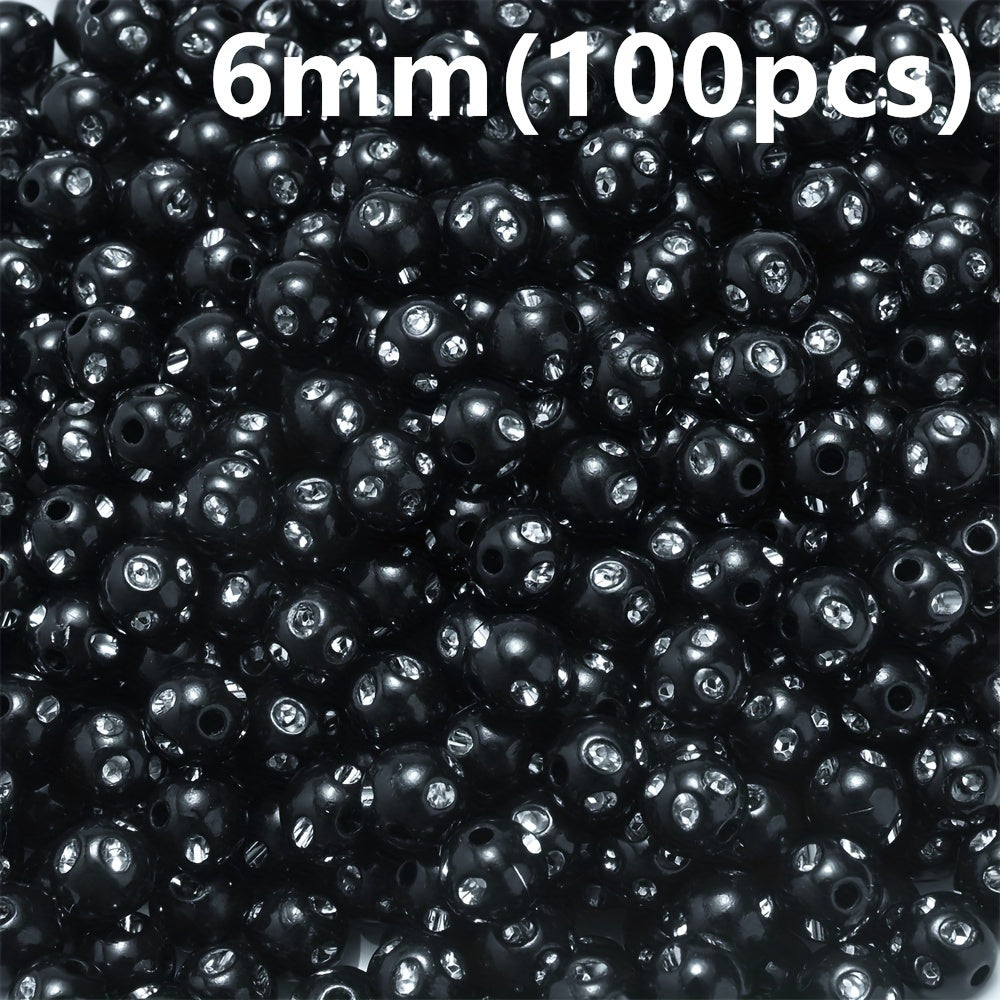 Mixed Acrylic Round Beads