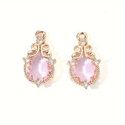 Glass Water Drop Pendant Charms