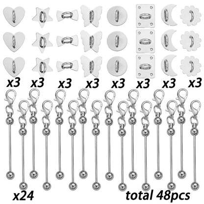 Beadable Self-Adhesive Keychain Hooks