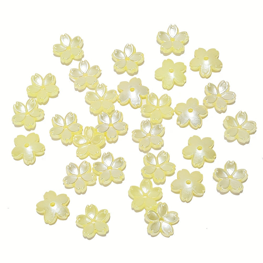 AB Flower Acrylic Beads